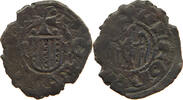ITALY STATES SICILY DENARO ALFONSO ARAGON 1416-1458 -
