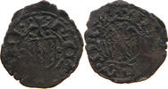 ITALY STATES SICILY DENARO ALFONSO ARAGON 1416-1458 -