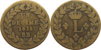 FRANCE DECIME LOUIS XVIII. (1814, 1815-1824) -