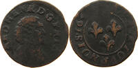 FRANCE ORANGE DOUBLE TOURNOIS Frederic Henri de Nassau, 1625-1647 -