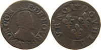 FRANCE CHATEAU RENAUD DOUBLE TOURNOIS Francois de Bourbon-Conti, 1605-1614. S