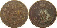 FINLAND 10 PENNIÄ Alexander II (1855-1881) -