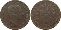 SPAIN 5 CENTIMOS Alfonso XII. (1874–1885) -