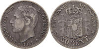SPAIN 50 CENTAVOS Alfonso XII. (1874–1885) -