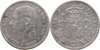 SPAIN 50 CENTIMOS Alfonso XII. (1874–1885) -