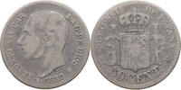 SPAIN 50 CENTIMOS Alfonso XII. (1874–1885) -
