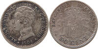 SPAIN 50 CENTIMOS Alfonso XIII. (1886–1941) -