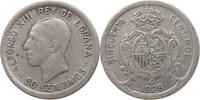 SPAIN 50 CENTIMOS Alfonso XIII. (1886–1941) -