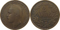 SWEDEN 2 ÖRE Karl XV. (1859-1872) -