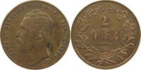 SWEDEN 2 ÖRE Karl XV. (1859-1872) -