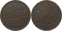 INDIA BRITISH MADRAS 10 CASH 1803 GEORGE III. 1760-1820 S