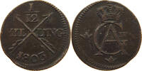 SWEDEN 1/12 SKILLING Gustav IV. Adolf (1792-1809) -