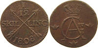 SWEDEN 1/12 SKILLING Gustav IV. Adolf (1792-1809) -