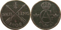 SWEDEN 1/4 SKILLING Gustav IV. Adolf (1792-1809) -
