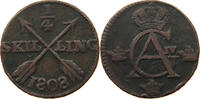 SWEDEN 1/4 SKILLING Gustav IV. Adolf (1792-1809) -