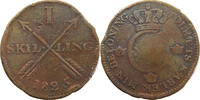 SWEDEN SKILLING Karl XIV. Johann (1818-1844) -