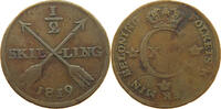 SWEDEN 1/2 SKILLING Karl XIV. Johann (1818-1844) -