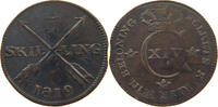 SWEDEN 1/4 SKILLING Karl XIV. Johann (1818-1844) -