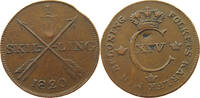 SWEDEN 1/4 SKILLING Karl XIV. Johann (1818-1844) -
