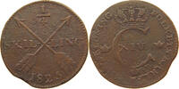 SWEDEN 1/4 SKILLING Karl XIV. Johann (1818-1844) -
