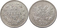 FINLAND 50 PENNIÄ Nikolaus II. (1894-1917) -