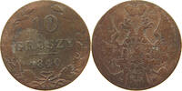 POLAND 10 GROSZY Nikolaus I. (1825-1855) -