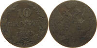 POLAND 10 GROSZY Nikolaus I. (1825-1855) -