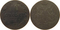 POLAND 10 GROSZY Nikolaus I. (1825-1855) -