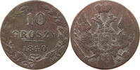 POLAND 10 GROSZY Nikolaus I. (1825-1855) -