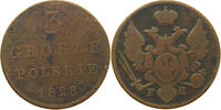 POLAND 3 GROSZE Nikolaus I. (1825-1855) -
