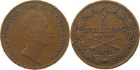 SWEDEN 2/3 SKILLING Oscar I. (1844-1859) -