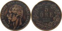 SWEDEN 5 ÖRE Oscar I. (1844-1859) -
