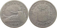 SPAIN 2 PESETAS Provisional Government -