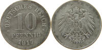 DEUTSCHES REICH 10 PFENNIG WEAK STRUCK -