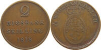 DENMARK 2 SKILLING Frederik VI. 1808-1839. OFF-CENTER -