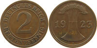 WEIMARER REPUBLIK 2 PFENNIG EDGE ERROR -
