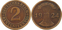 WEIMARER REPUBLIK 2 PFENNIG EDGE ERROR -