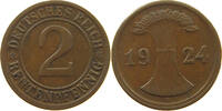 WEIMARER REPUBLIK 2 PFENNIG EDGE ERROR -