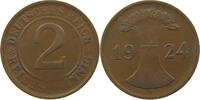 WEIMARER REPUBLIK 2 PFENNIG WEAK STRUCK -