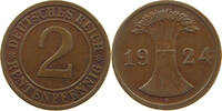 WEIMARER REPUBLIK 2 PFENNIG SLIGHTLY OFF-CENTER -