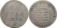 Luxembourg 6 Sols Leopold II. -