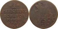 ANHALT BERNBURG PFENNIG Victor Friedrich 1721-1765 -
