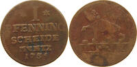 ANHALT BERNBURG PFENNIG Victor Friedrich 1721-1765 -