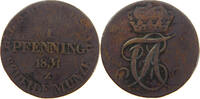 ANHALT BERNBURG PFENNIG Alexius Friedrich Christian 1796-1834 -