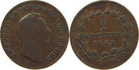 BADEN DURLACH 1/2 KREUZER Leopold Großherzog (1830-1852) -