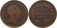 BADEN DURLACH 1/2 KREUZER Leopold Großherzog (1830-1852) -