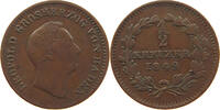 BADEN DURLACH 1/2 KREUZER Leopold Großherzog (1830-1852) -
