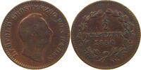 BADEN DURLACH 1/2 KREUZER Leopold Großherzog (1830-1852) -