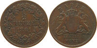 BADEN DURLACH 1/2 KREUZER Friedrich I. Großherzog (1852-1907) -