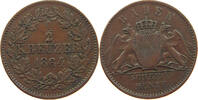 BADEN DURLACH 1/2 KREUZER Friedrich I. Großherzog (1852-1907) -
